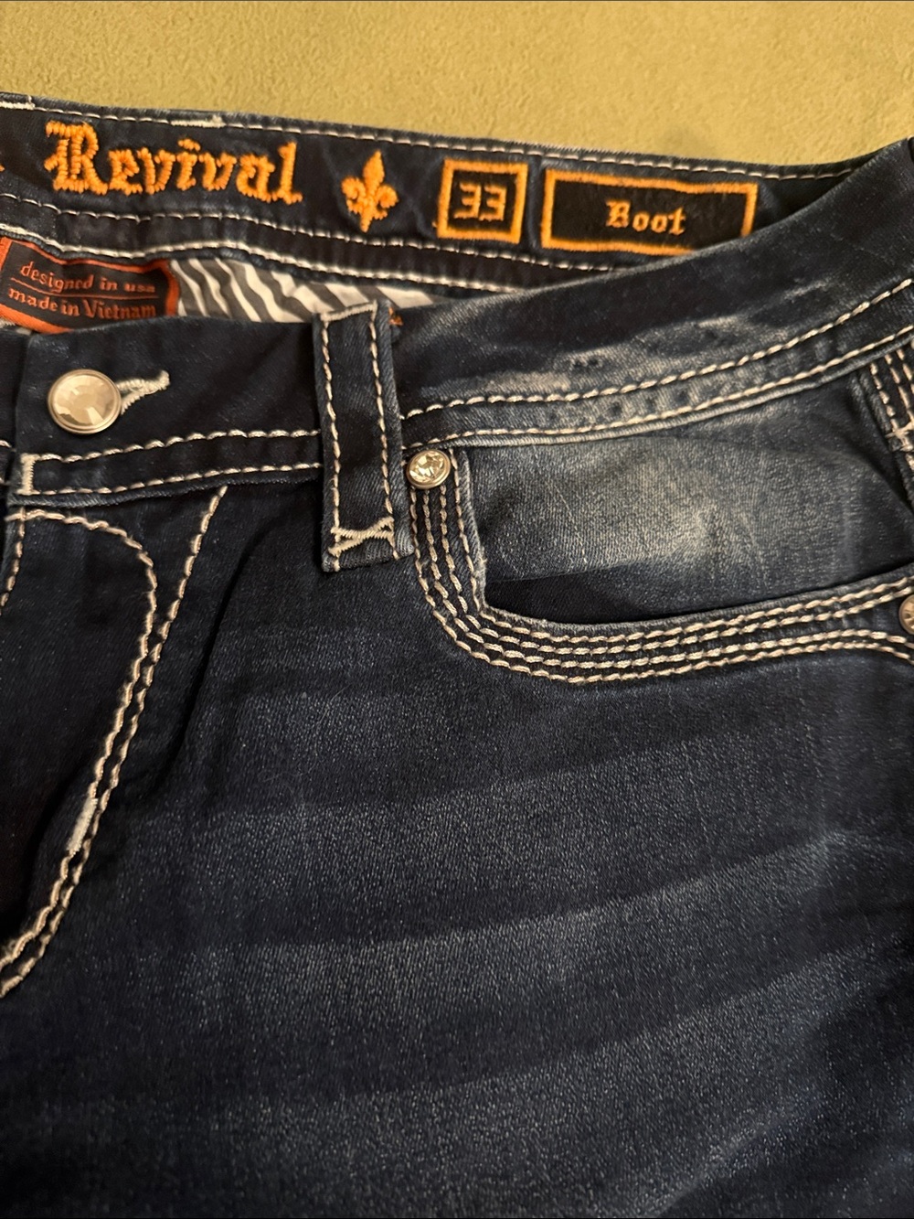 Rock Revival Women's Dark Indigo Boot Cut Jeans “Monje” - Picture 4 of 9